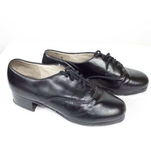 6.5 n Capezio K360 black leather oxford tap shoes / tap