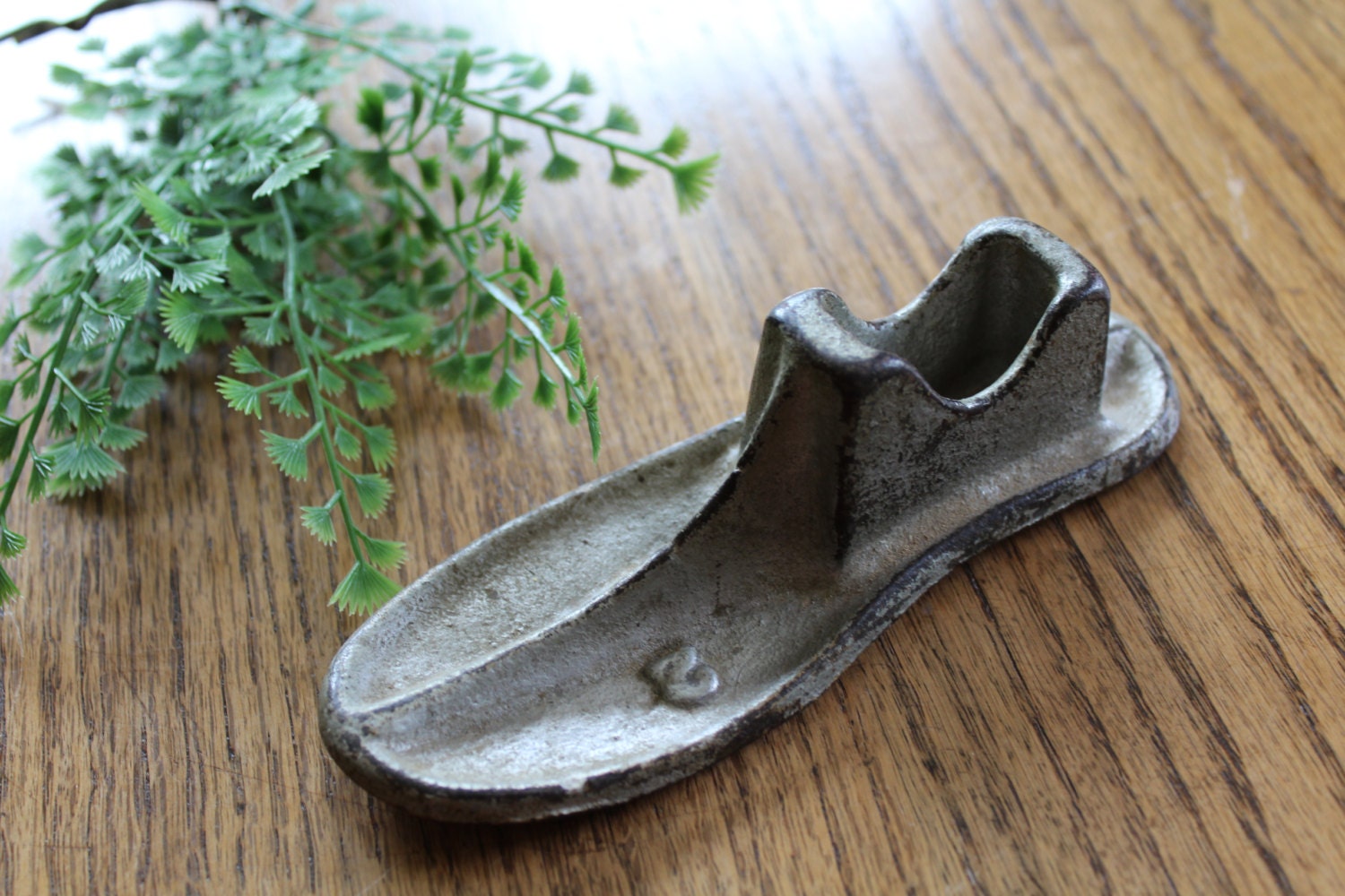 cast-iron-shoe-form-shoe-last-form-vintage-metal-shoe-form