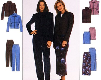 Simplicity Sewing Pattern 8398 Misses' Jacket, Vest, Skirt, Pants Size: K 8-10-12 Uncut