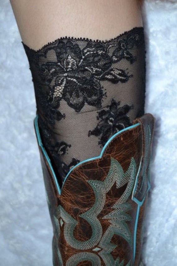 lace boot socks