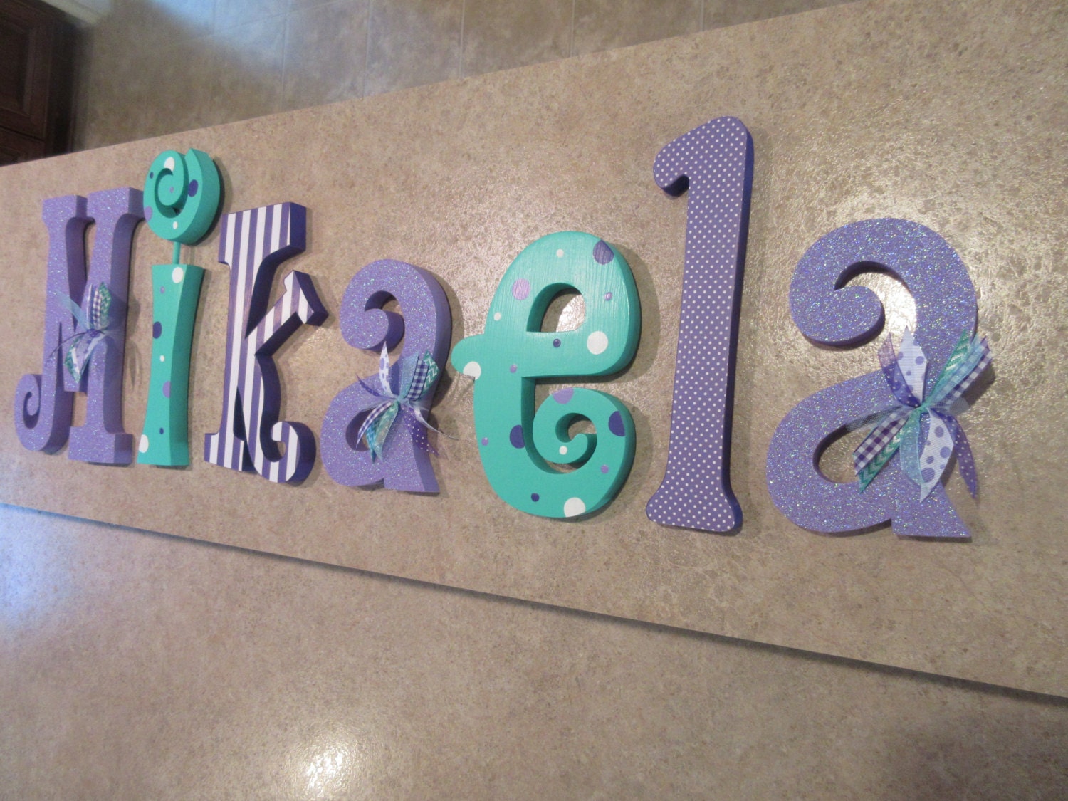 Nursery letters Nursery wall hanging letters by RachelsWoodBarn