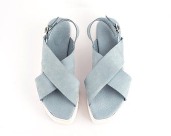 Platform Shoes ~ Popular Shoe Stores ~ Sexy Shoes ~ Gray Women Sandals ~ Gray Leather Shoes ~ Platform Shoes ~ Online Shoes Shopping~ Heels
