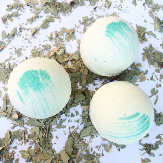 Eucalyptus spearmint bath bomb bath spa bath by willowandhoney