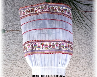 WHITE COTTON SHEER Pottery Apron - Size 14