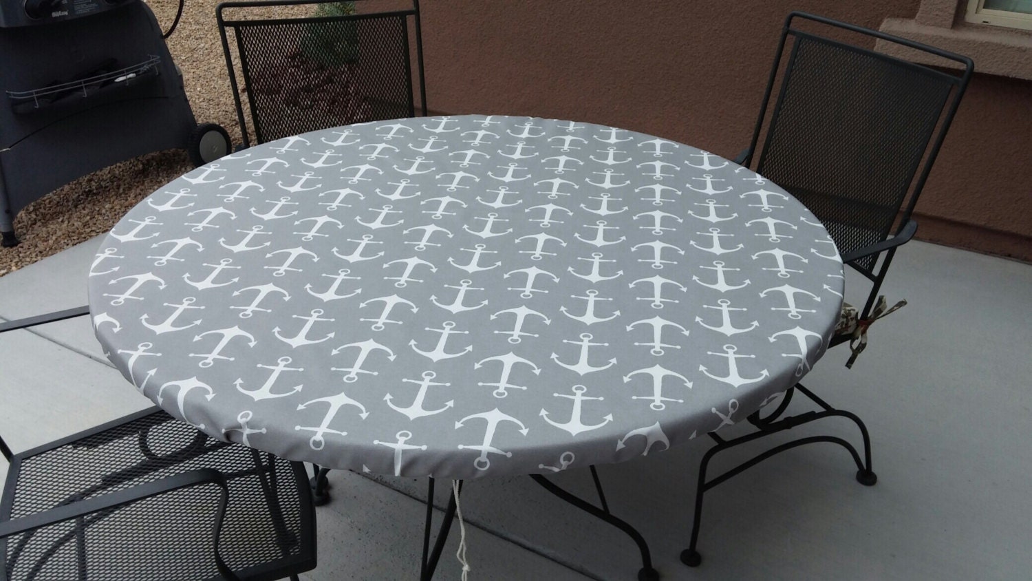 Round Fitted tablecloth table cover elastic drawstring