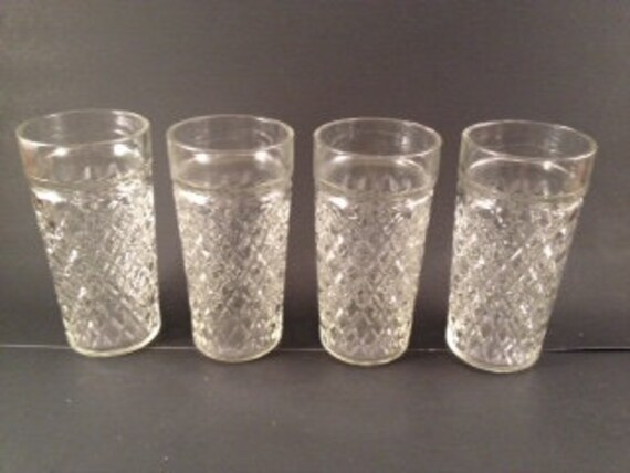 tumblers glass vintage Glassware Glass Mid Vintage Century Tumblers Vintage
