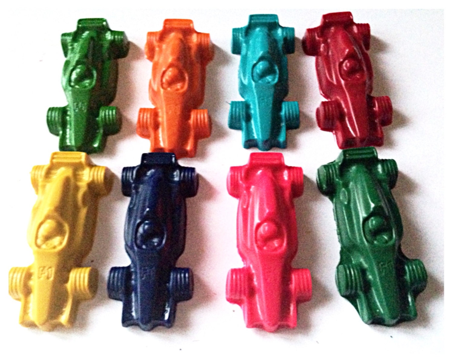 Car crayons set of 8 racing car crayons Car wax Crayons