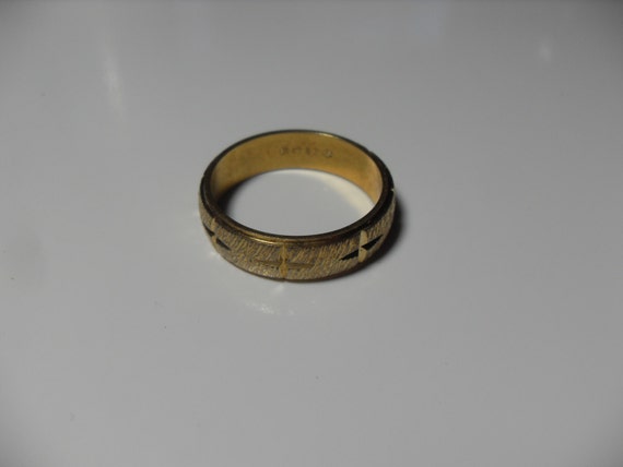 Men's gold filled ring size 12 Vintage 18K gold filled