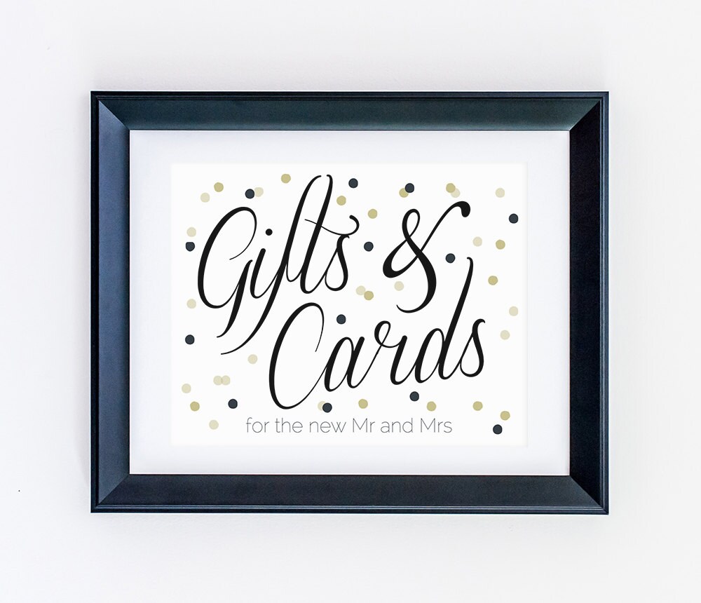 Gifts &amp; Cards wedding printable 8 x 10 Digital File