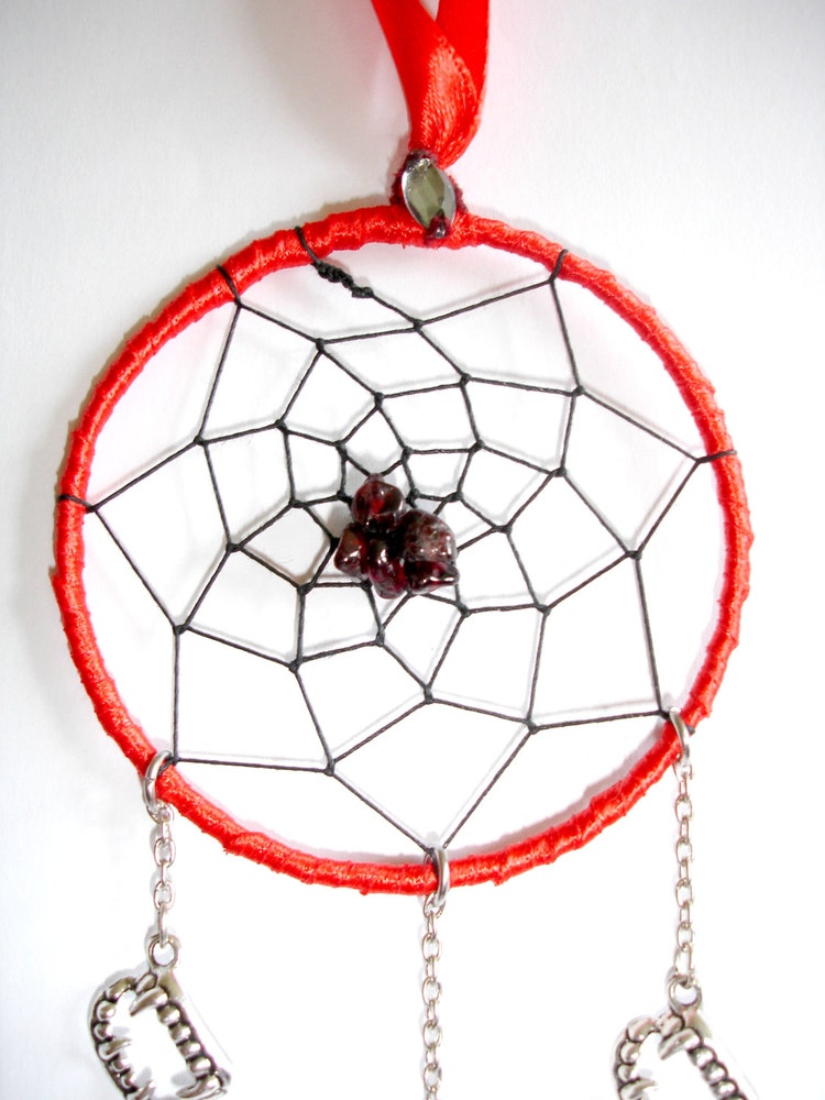 Gothic Dream Catcher Gemstone Dream Catcher Red By Tatt2edroze