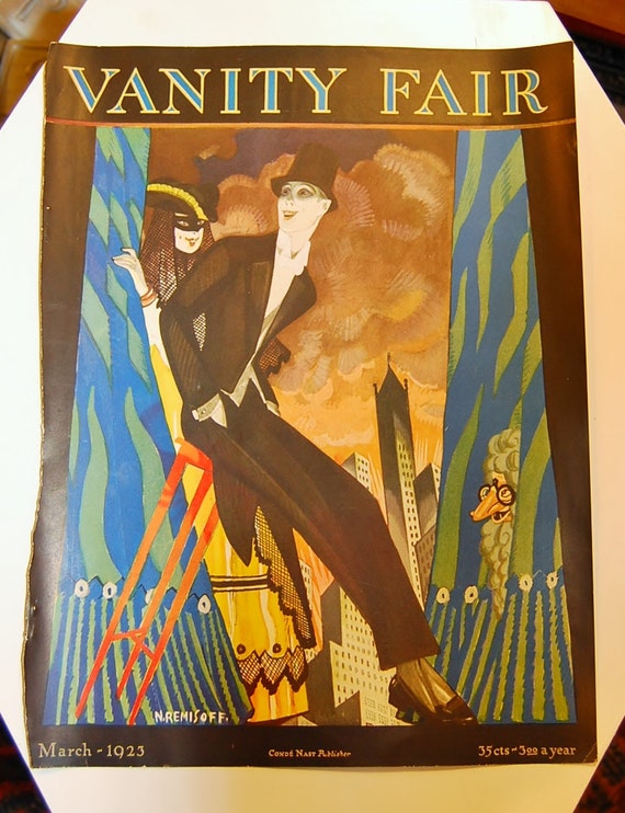 Vanity Fair March 1923 Magazine Cover By Marthasvignette On Etsy