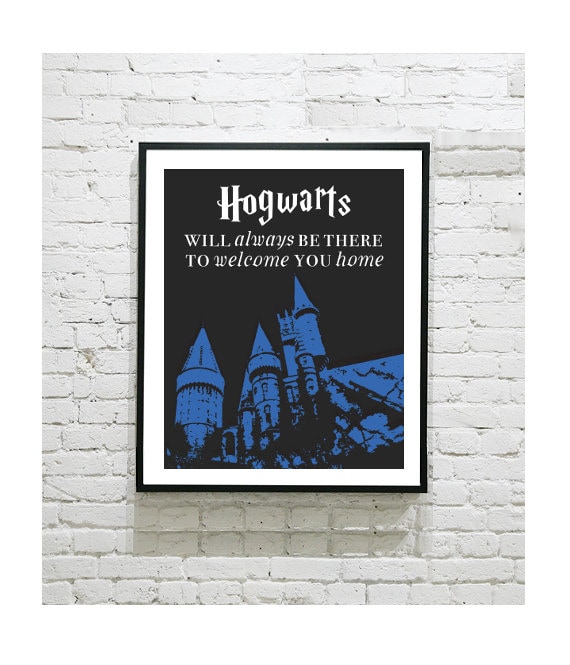 Harry Potter Digital Art Print Hogwarts Will Always by OutlineArt