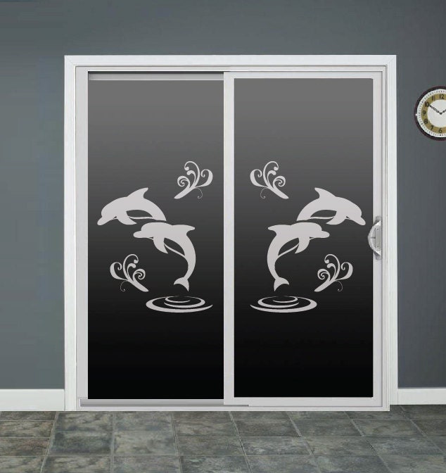 Dolphin Glass Door Decals Sliding Door Decal Door Stickers