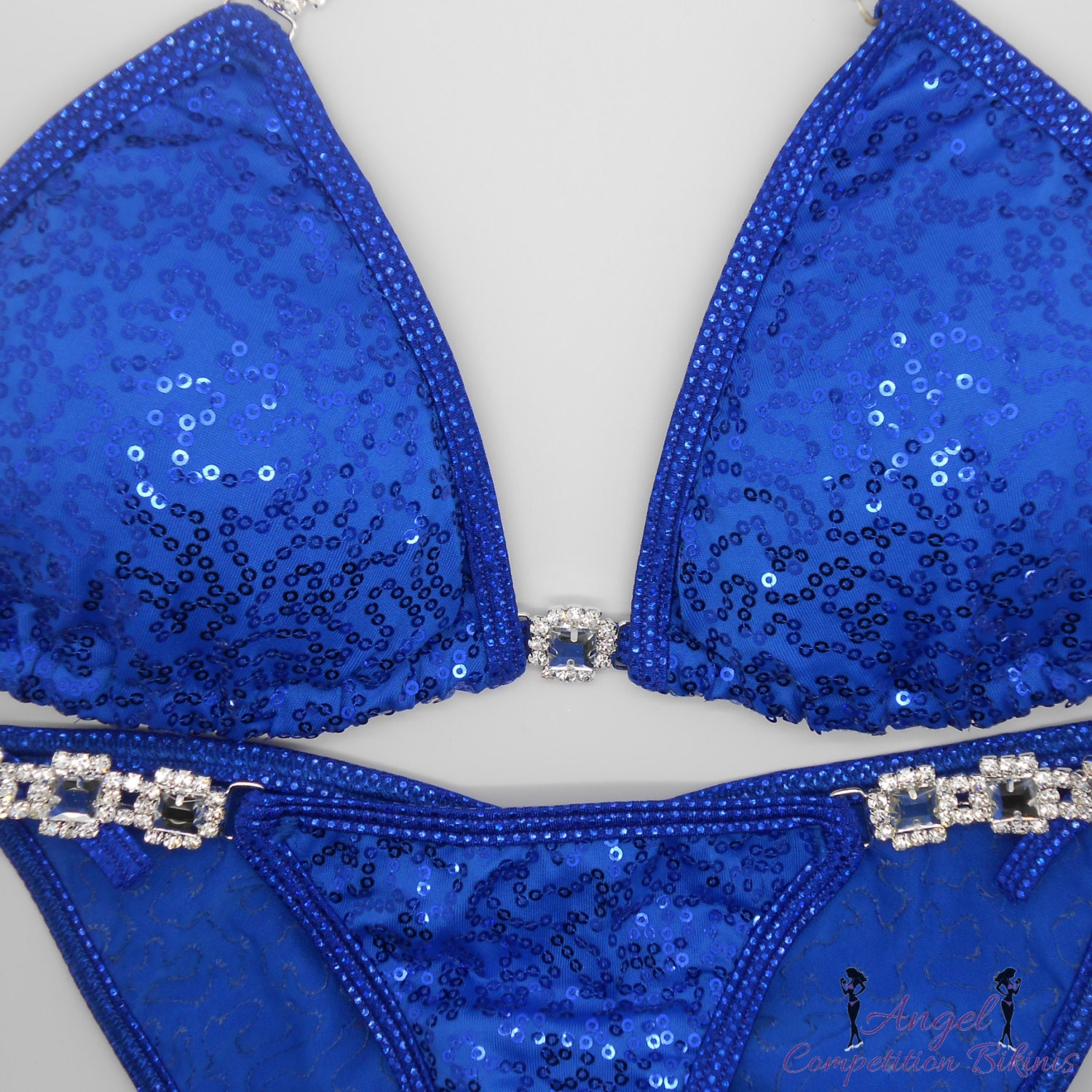 Royal Sequin Competition Bikini for NPC WBFF or by NpcAngelBikinis
