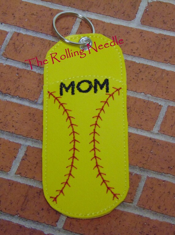 Items similar to Softball Mom Keychain, Softball Keychain, Softball