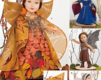 Simplicity Pattern 1134 Mystical Clothes for 18"" Dolls