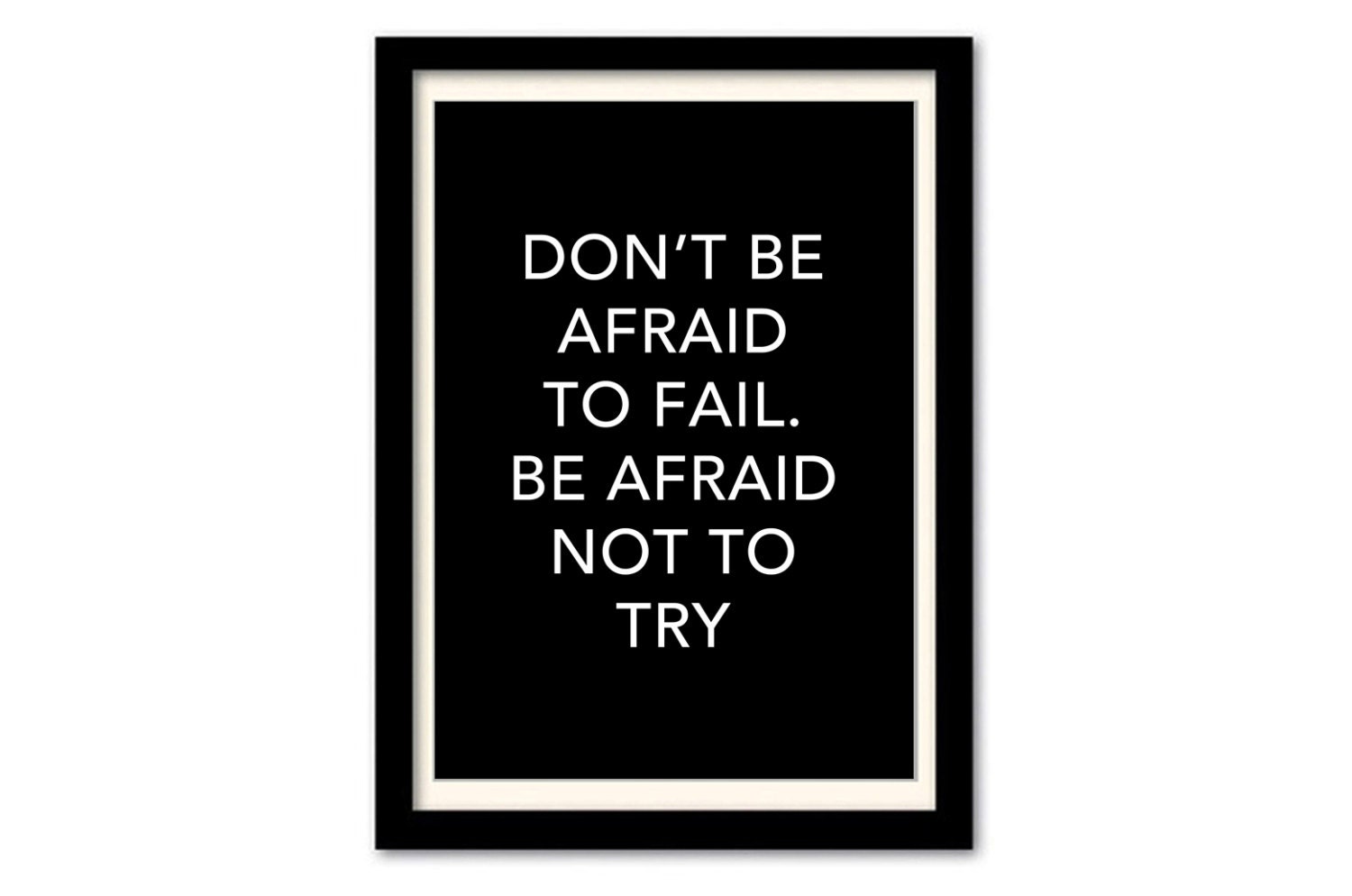 Printable Don't Be Afraid to Fail. Be Afraid Not to by SmartArte