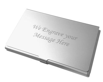 Free Custom Engraved Business Card Holder Credit Card Holder