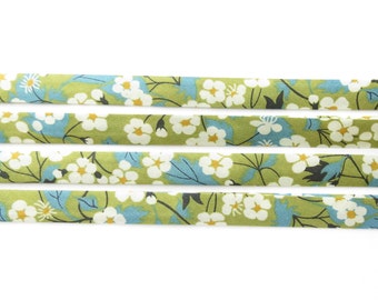 Mitsi C Liberty bias binding 1x Yard - 10mm, Liberty fabric, bias binding UK, sewing supplies, jewellery making materials