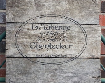 Rustic Cottage Chic Wood Wall Hanging