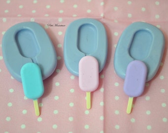 ICE CREAM MOULD 2.0 cm flexible silicone 3d Gelato miniature dollhouse charm kawaii polymer clay jewelry soap resin plaster ST172