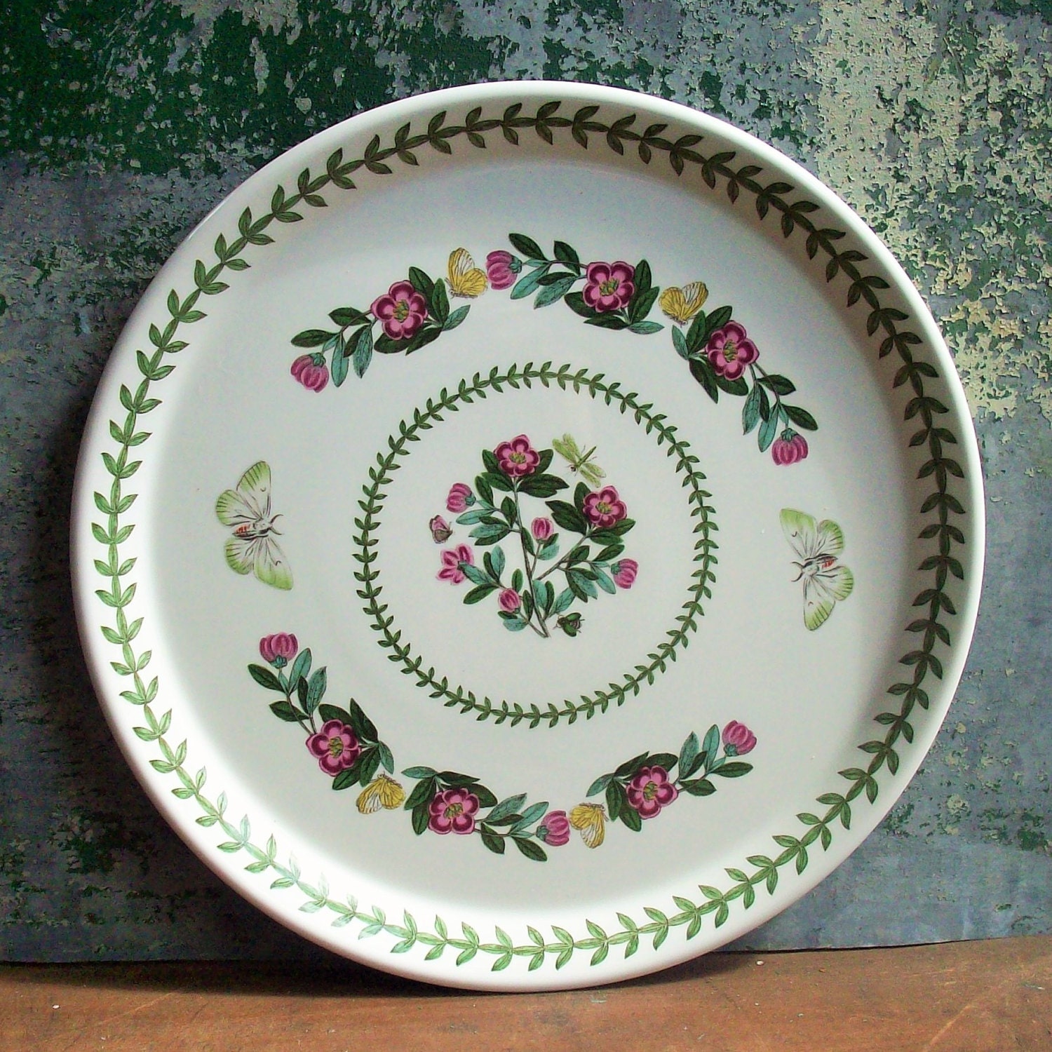 Vintage Portmeirion Botanic Garden China / Pizza Plate / Great