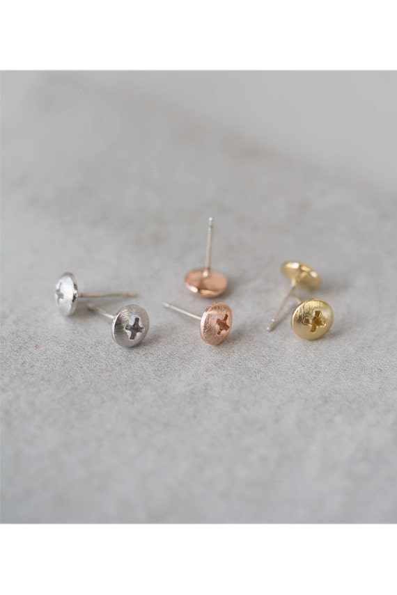 Screw Earrings by Lovoda on Etsy