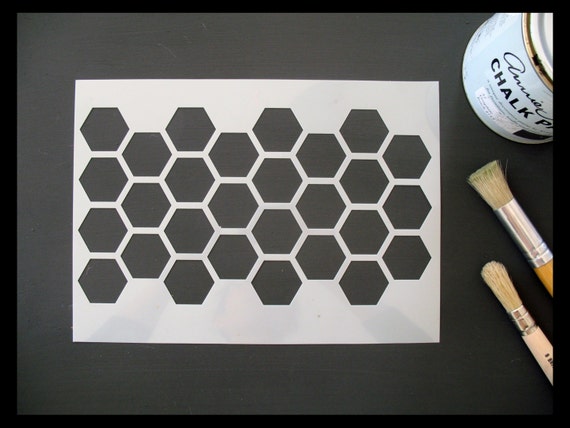 Honeycomb Pattern Reusable Stencil By Harperharper01 On Etsy 5563