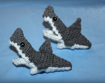 Shark Slippers, Crochet Shark Slippers, Baby shark shoes