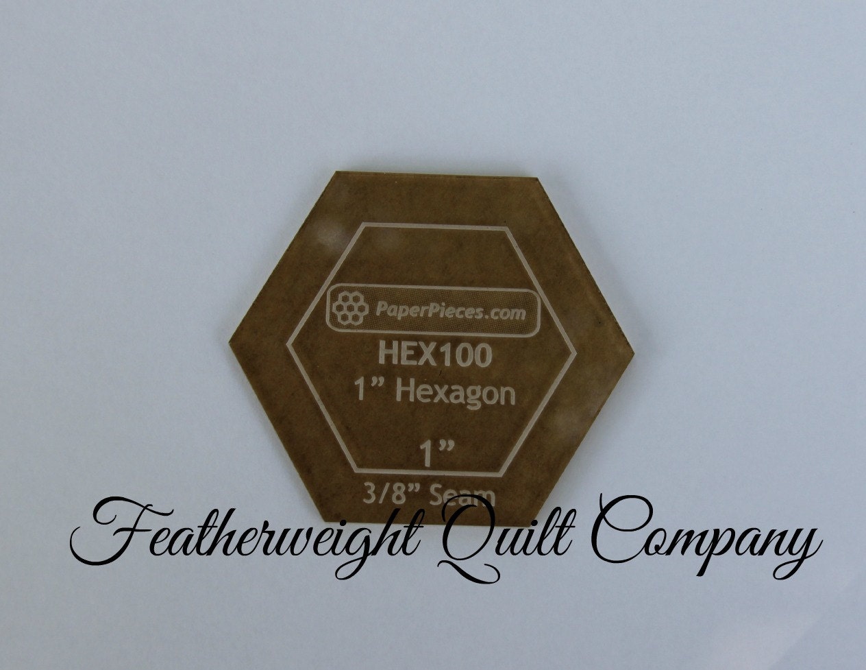 Hexagon 1 inch Acrylic Template