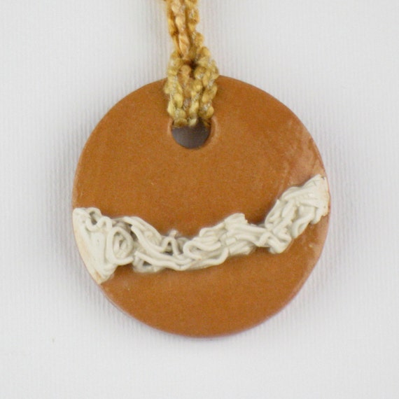Items similar to Glazed ceramic pendant on Etsy