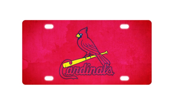 ST Louis cardinals Personalized license plate by WowAweSomeTee