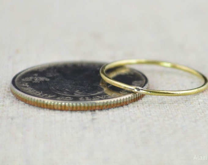 Thin Round Brass Stacking Ring(s), Gold Brass Ring, Brass Stacking Ring, Brass Jewelry, Brass Ring, Dainty Brass Ring, Brass boho Ring, gold