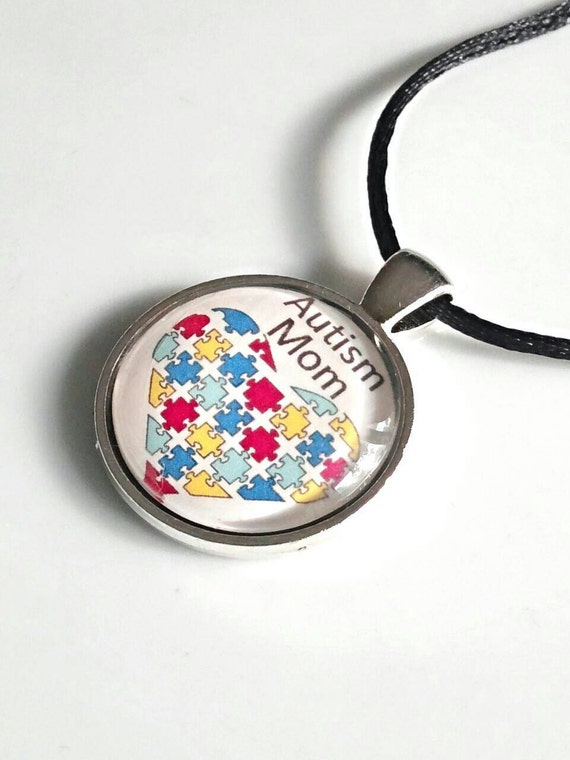 Autism mom necklace autism awareness jewelry autism by GenevasSky