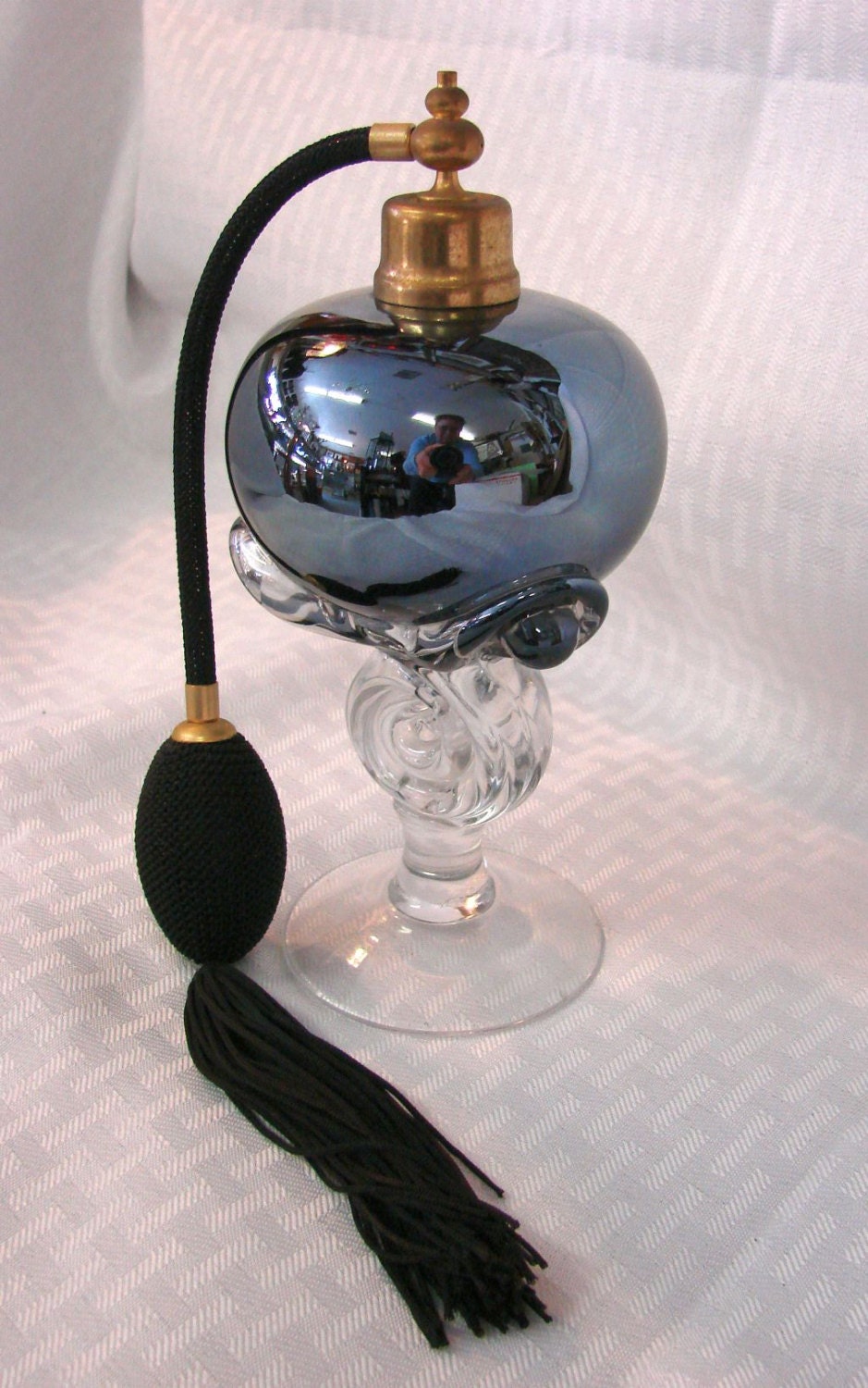 VINTAGE MURANO STYLE Perfume Atomizer Art Glass Perfume