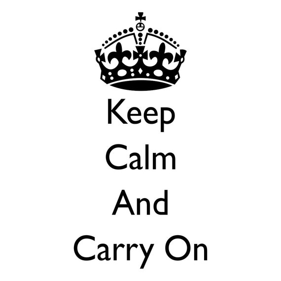 Items similar to Keep Calm And Carry On - Wall Art Stencil in reusable ...