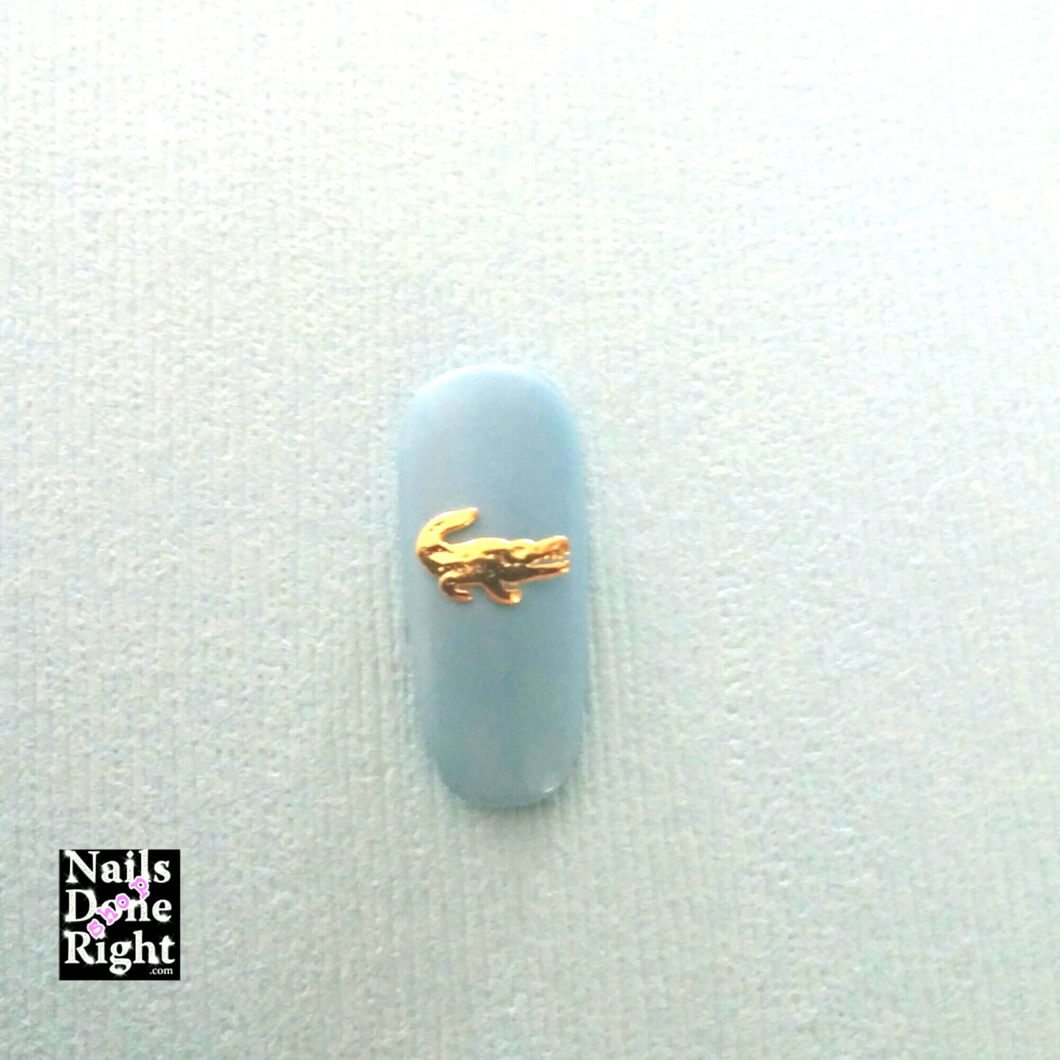 Gator Gold Nail Charm