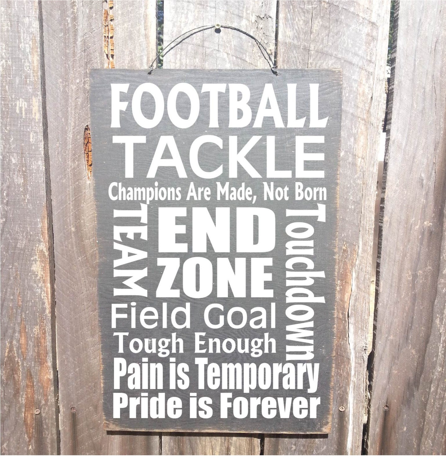 football autumn decor Football Sign Football Words Sports