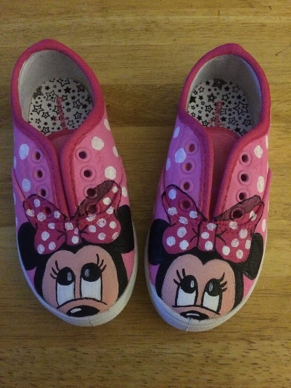 Minnie Mouse Inspired Hand-Painted Shoes