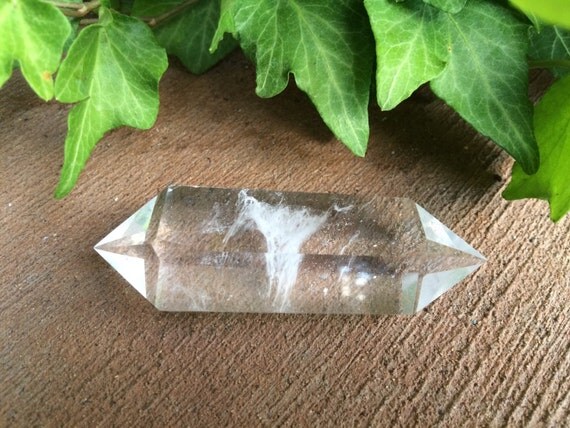 Clear Quartz Double Point Crystal. 1 Large Crystal