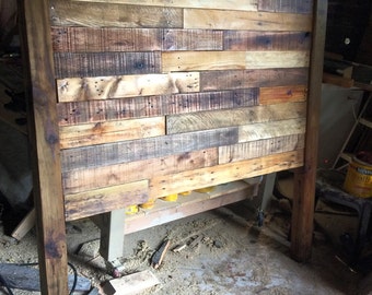 Custom Reclaimed Wood Headboard (Local Pickup Only: Austin, TX)