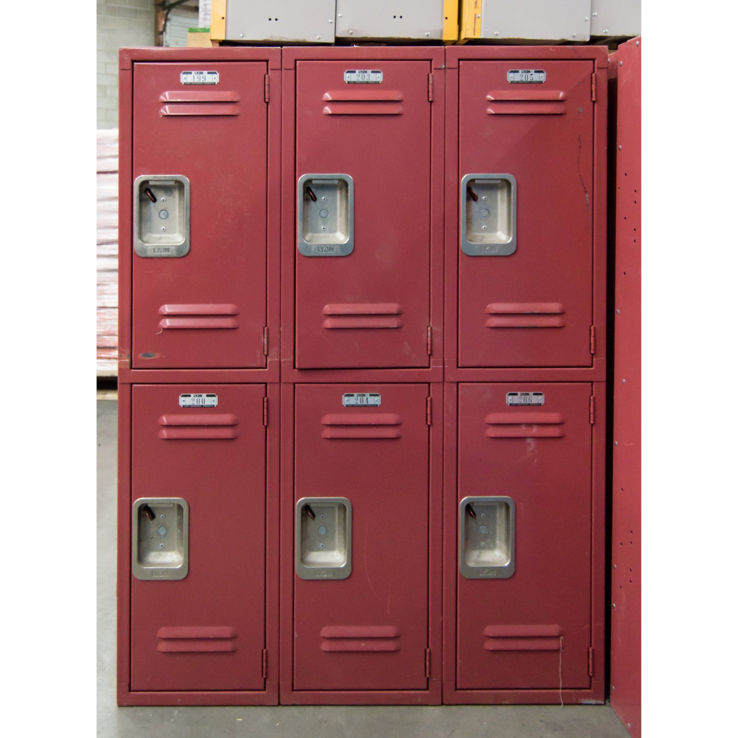 Ruby Red Double Lockers