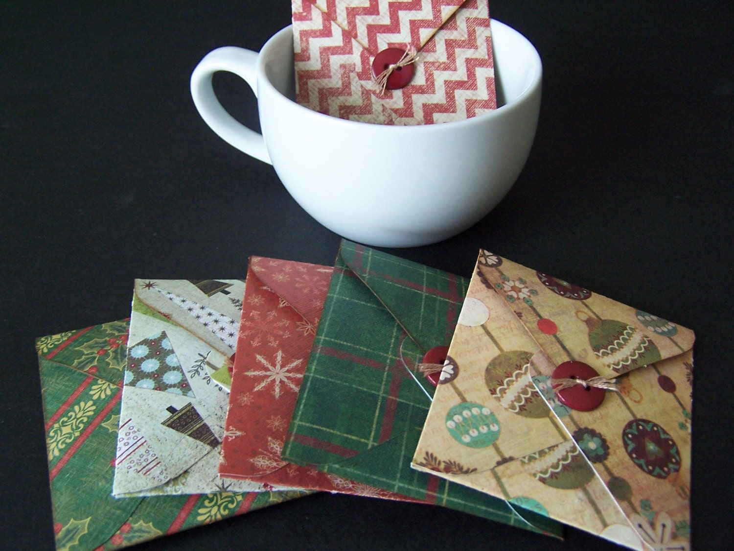 christmas tea party favor set of 6 christmas tea envelopes christmas tea party favor set of 6 christmas tea envelopes