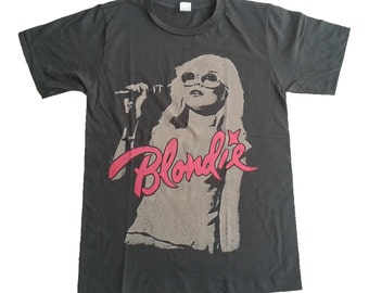 Items similar to BLONDIE Punk Rock Music Tshirt Women Tshirt Size XL on ...