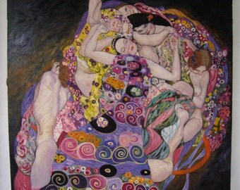 handpainted the virgin Gustav klimt oil painting reproduction for home decor wall art gift