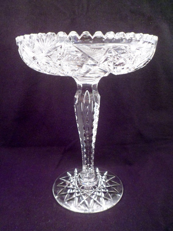 Rare American Brilliant Period Cut Crystal by AntiqueCrystalGlass