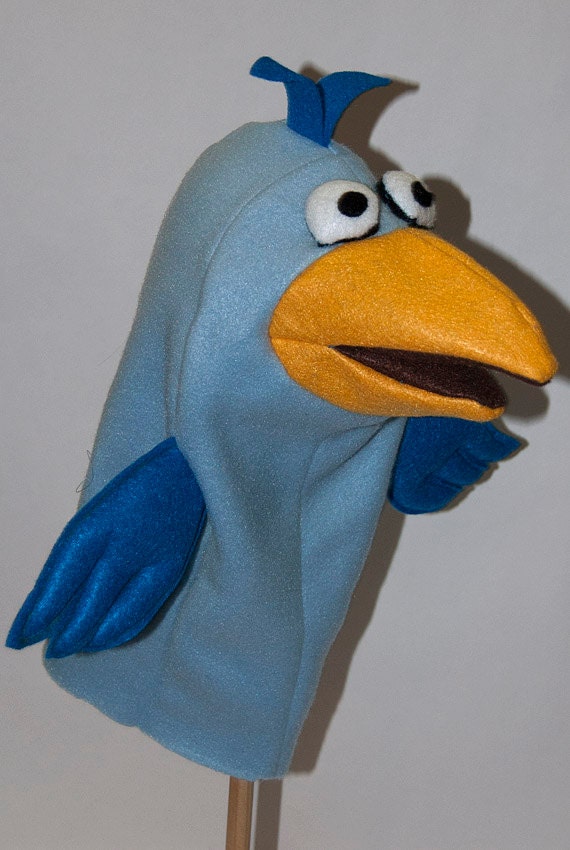 Bird Hand Puppet Pattern with Movable Mouth