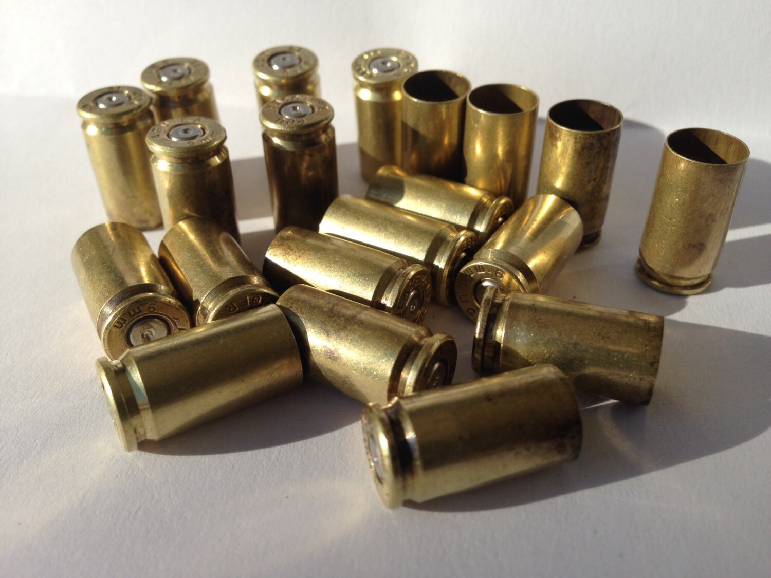 20 x Once Fired Bullet Brass Casings. Crafting by OODALOOPINTL