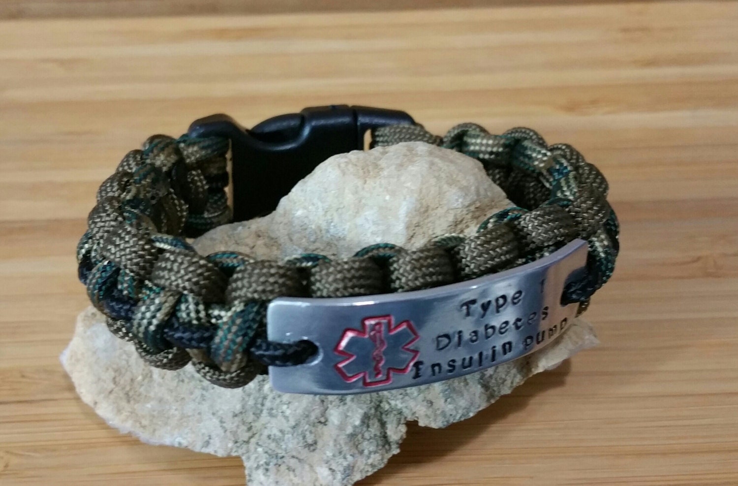 Medical Id Bracelet Paracord Custom Made With Your Colors And 5162