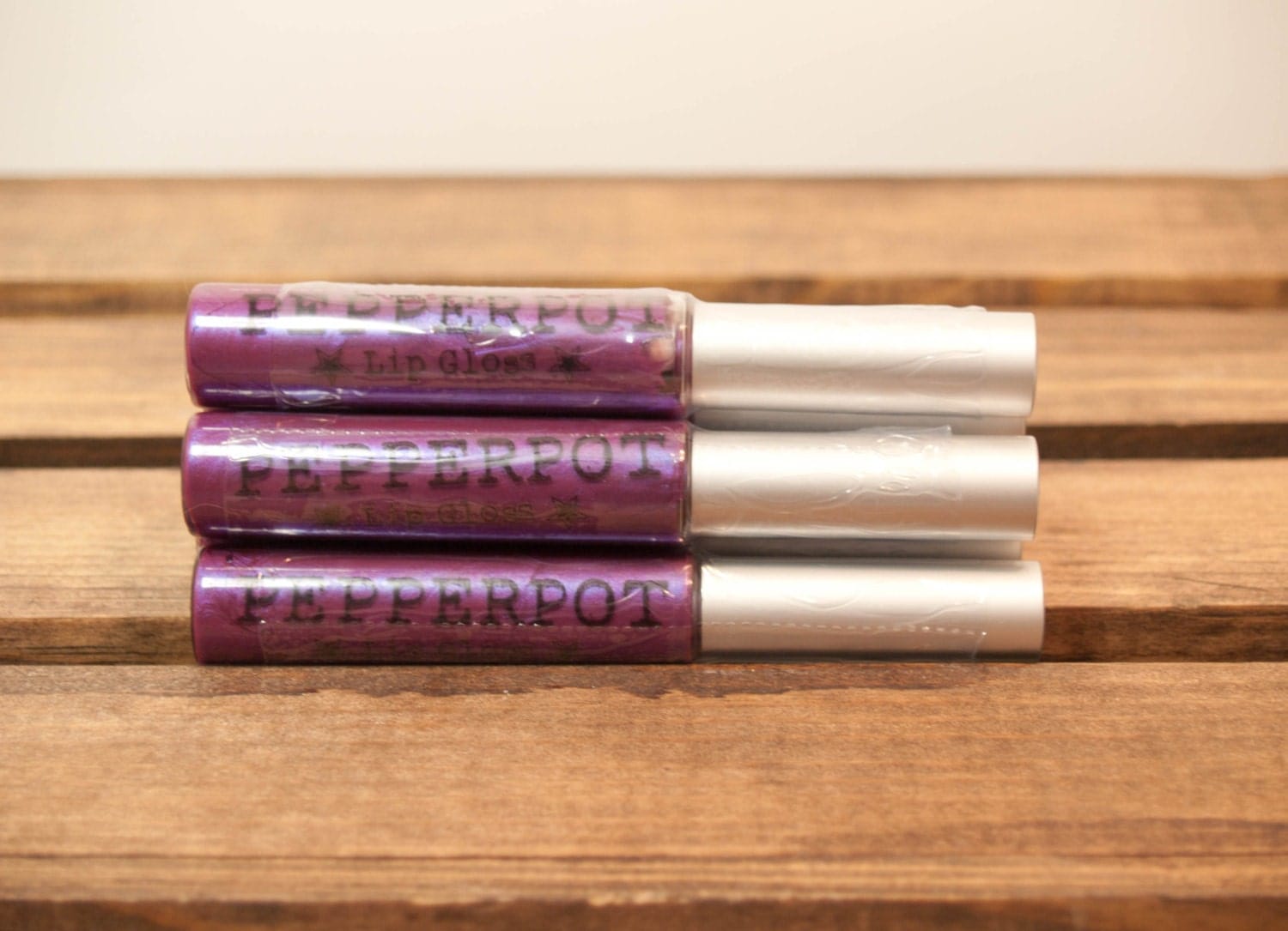 Dark Purple Lip Gloss Tube Lip Stain Indie by PepperPotPolish